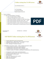 SAP BASIS Online Training Course Syllabus