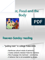Gender, Food and The Body