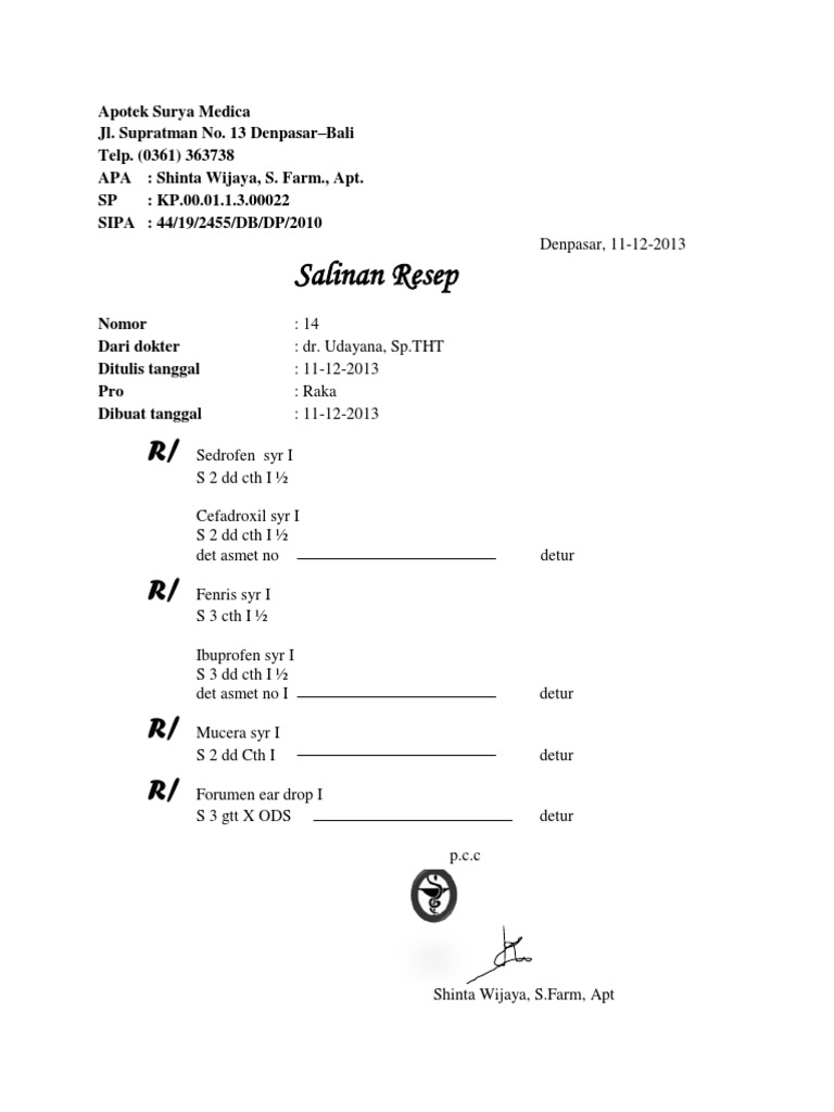 Copy Resep | PDF