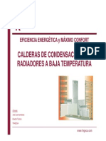 3 Calderas de Condesacion Con Radiadores A Baja Temperatura TRADESA Fenercom 2014