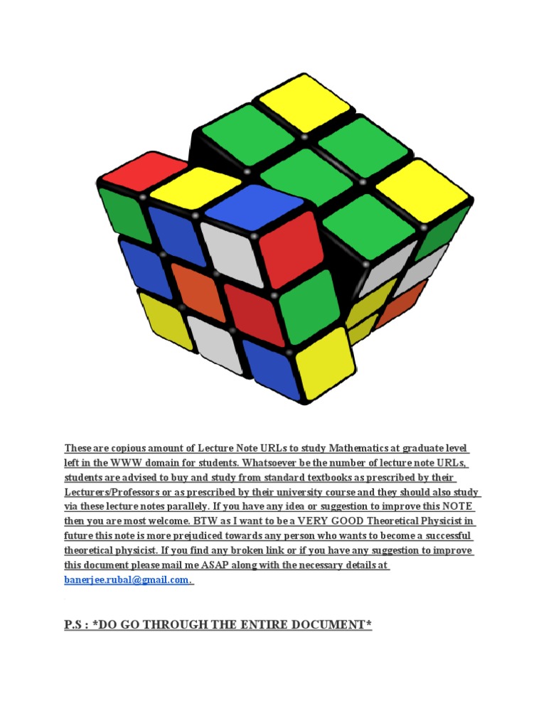 So You Want To Become A Mathematician | Download Free PDF | Dynamical ...