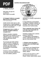 Cantos Vocacionais 2007