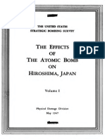 The Effects of The Atomic Bomb On Hiroshima, Japan (The Secret U.S. Strategic Bombing Survey Report 92, Pacific Theatre, Etc... ) (1947-71) Part 1