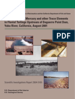 Geochemistry of Mercury and Other Trace Elements in Fluvian Tailing Upstream of Daguerre Point Dam, Yuba River, California