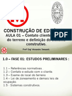 AULA 01 - C E 01 Contato Cliente, Escolha Terreno e Definiçao Sist Constr