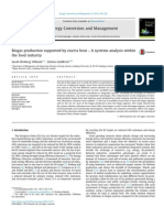 Biogas production supported by excess heat