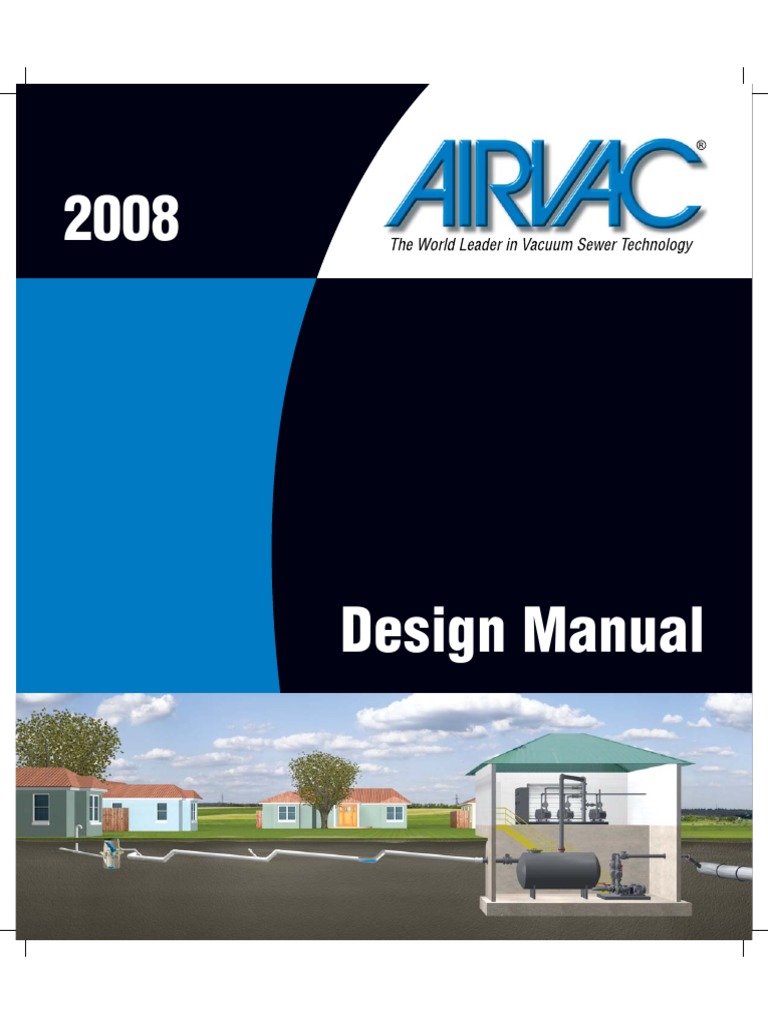 AIRVAC Design Manual.2008 PDF Sanitary Sewer Pump