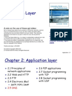 Application Layer: A Note On The Use of These PPT Slides
