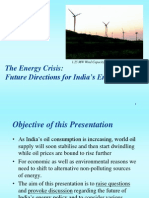 The Energy Crisis: Future Directions For India's Energy Policy