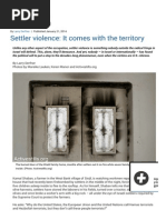 Settlers Violence - 972