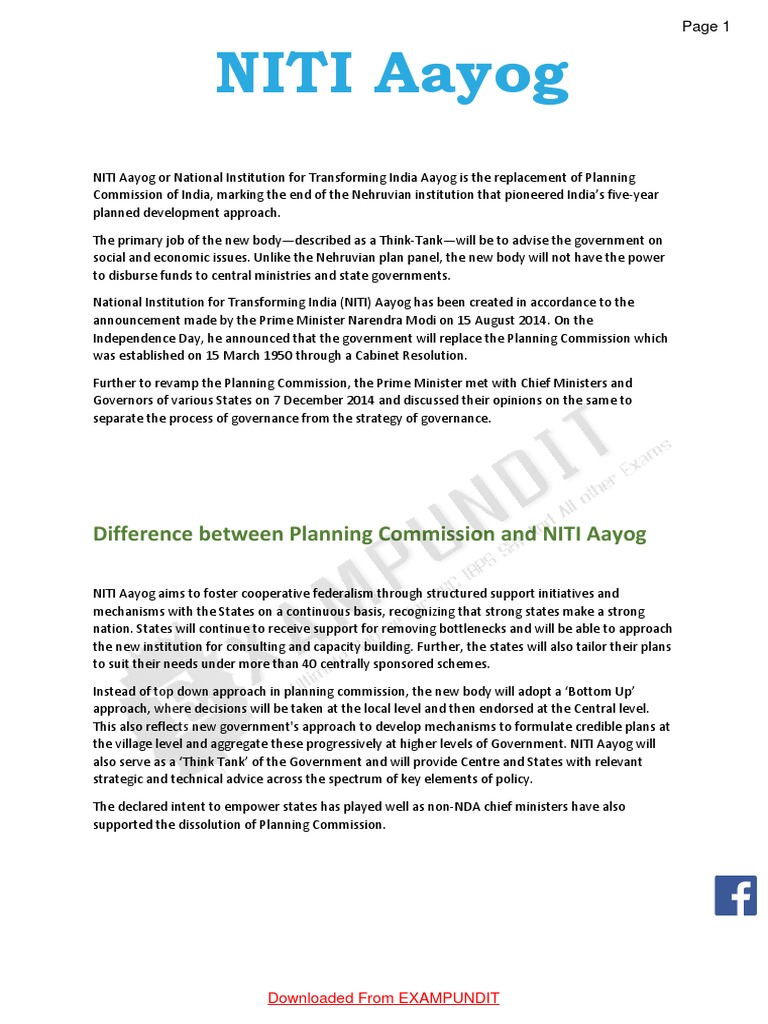 NITI AAYOG.pdf Politics Government