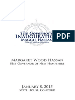 Maggie Hassan Inauguration - Ceremony Program - 2015