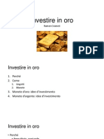 Investire in Oro