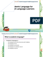 Academic Language For English Language Learners