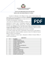 Concurso Público no 22/2014 do Município de São Miguel do Oeste homologa inscrições preliminares