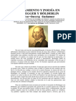 Pensamiento y Poesía en Heidegger y Hölderlin - Hans-Georg Gadamer