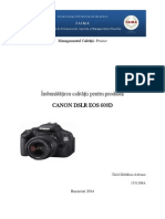 Asigurarea Calităţii Canon 600D - Final