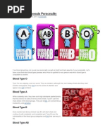 Download Blood Type Reveals Personality by Aravindan Muthu SN252070291 doc pdf