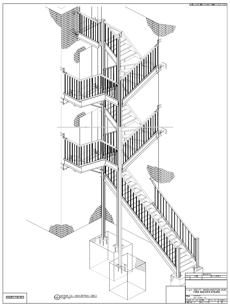 Fire Escape Stairs Plans and Details | PDF