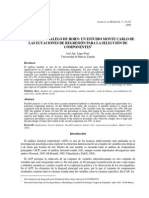 El Anlisis Paralelo de Horn - Un Estudio Monte Carlo de Las Ecuaciones de Regresin para La Seleccin de Componentes