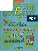 Grammaire Et Expression 3eme-4eme