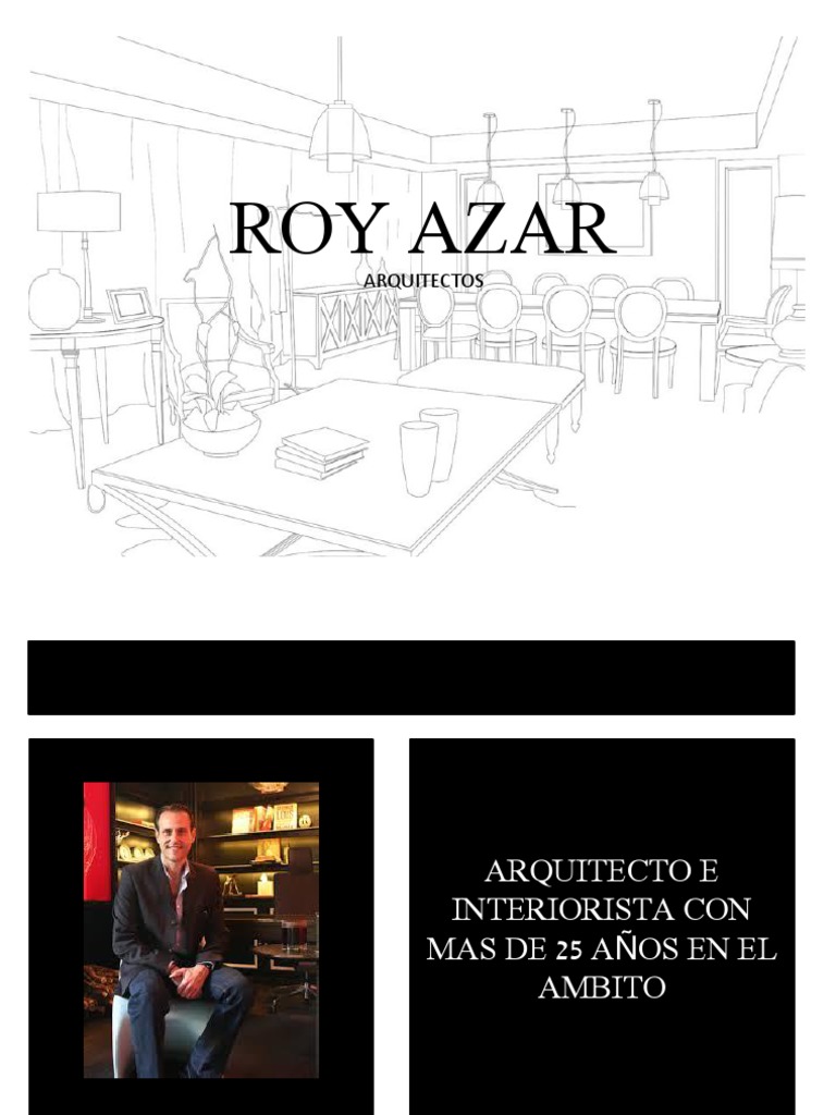Roy Azar: Arquitectura y Diseño Único | PDF