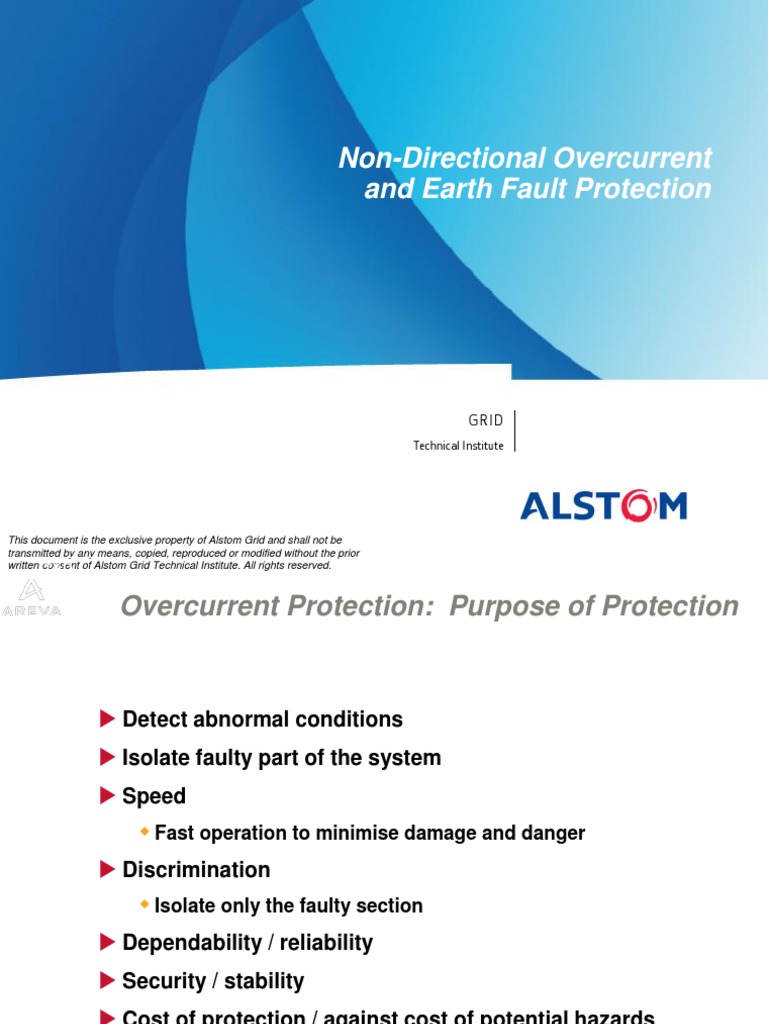 Non-Directional Overcurrent Protection | PDF | Relay | Fuse (Electrical)