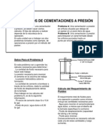 Calculos de Cementaciones A Presión