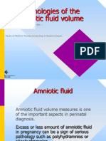 Pathologies of The Amniotic Fluid Volume: Prepared by DR N. Med. Radosław Blok - I Katedra Gin - Poł. AM Wrocław