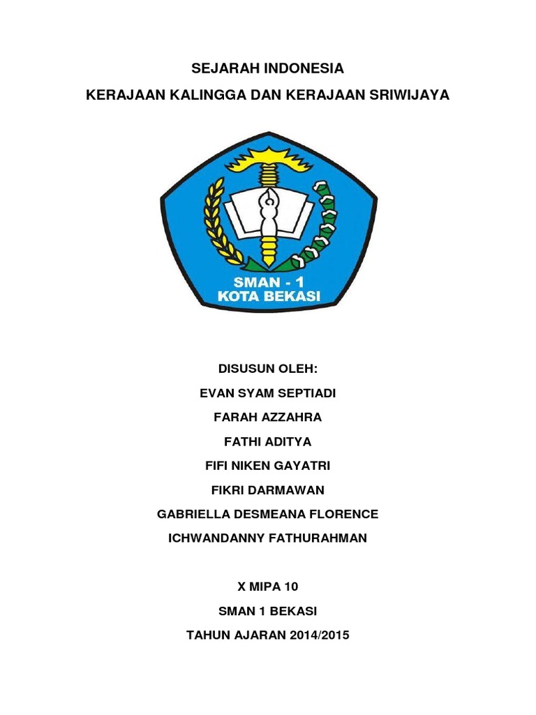 Makalah - Kerajaan Kalingga Dan Sriwijaya 2 | PDF