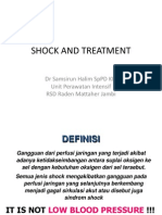 Shock and Treatment: DR Samsirun Halim SPPD Kic Unit Perawatan Intensif RSD Raden Mattaher Jambi
