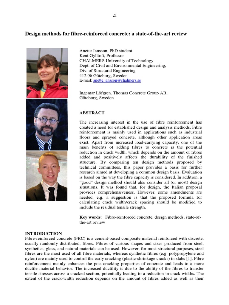 Design of Fibre Reinforced Concrete | PDF | Strength Of Materials | Bending