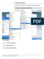 Configuracion en Microsoft Office Outlook 2007