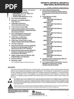 MSP 430 Datasheet