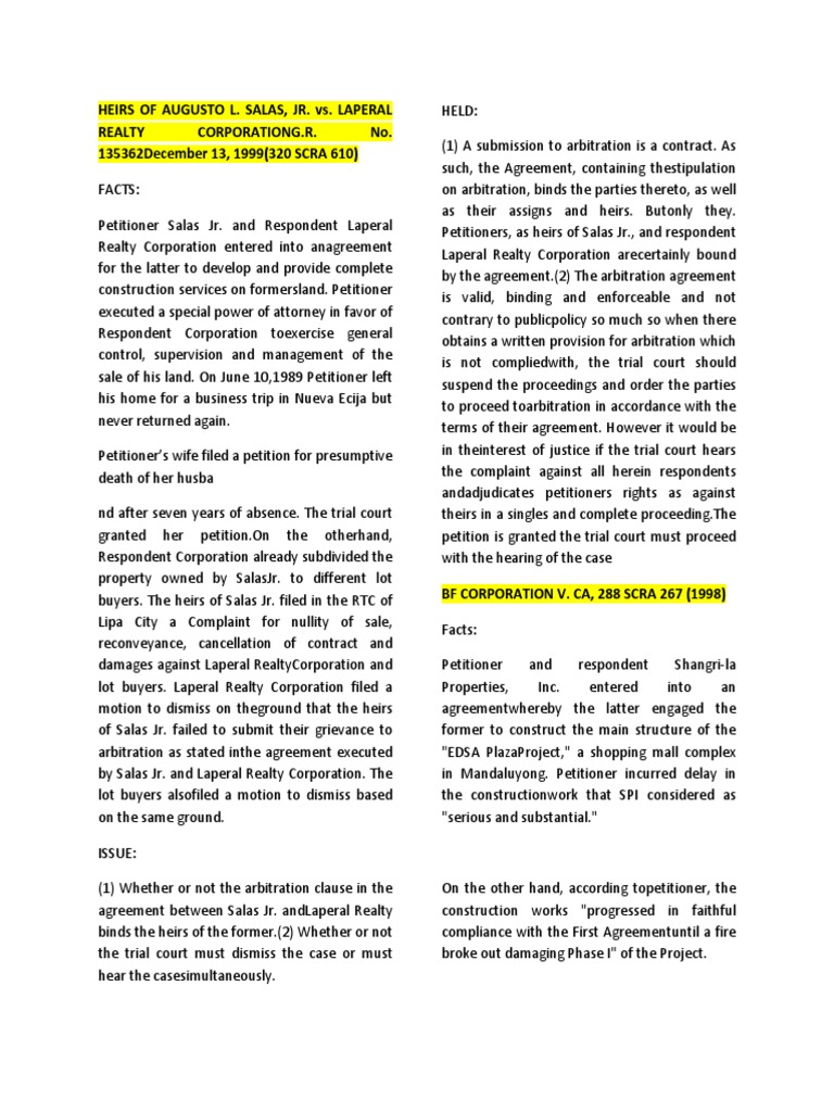 Adr CASES PDF Arbitration Certiorari