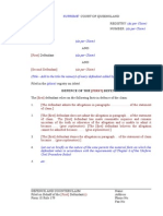 Form 18 Defence and Counterclaim UCPR