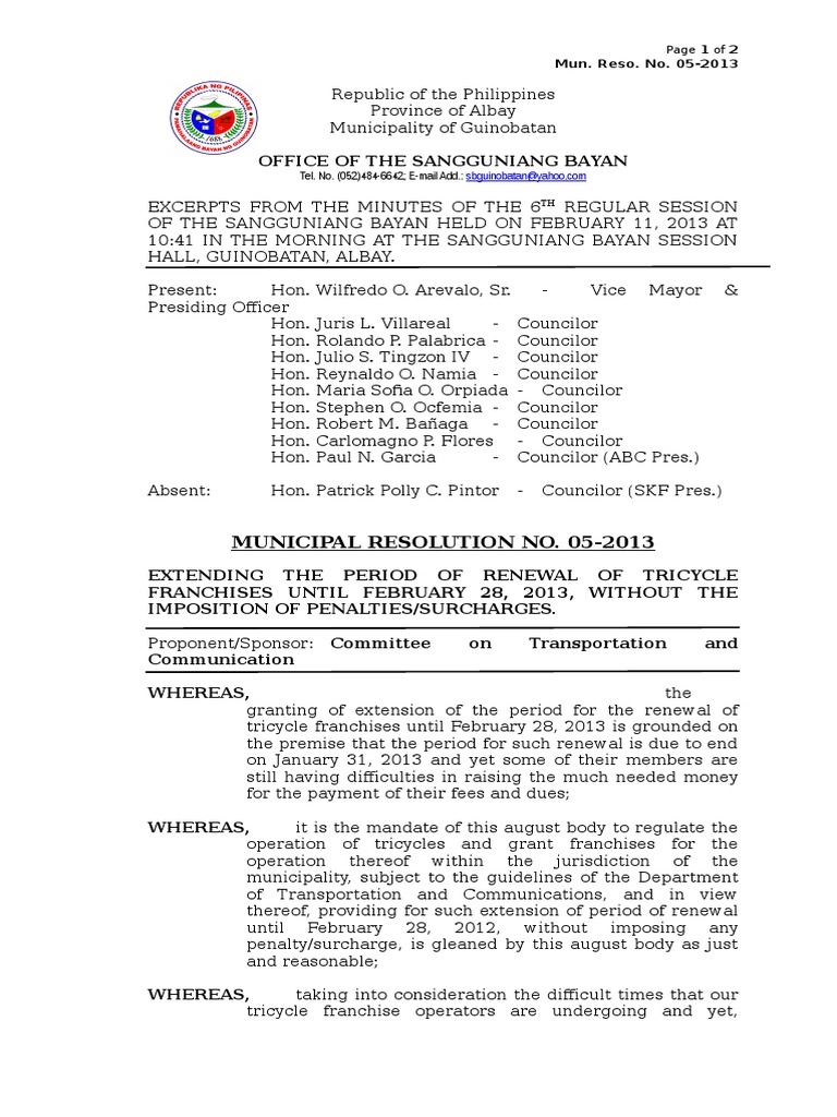 052013 Tricycle Franchise Renewal PDF Justice Crime & Violence