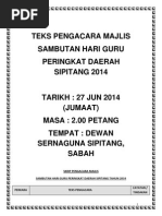 Teks Pengacara Majlis Pertandingan Forum Remaja Peringkat 