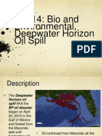 Ch. 14: Bio and Environmental, Deepwater Horizon Oil Spill