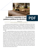 Prefeitura Engatinha (E Patina) Nas Políticas Públicas de Direitos Dos Animais