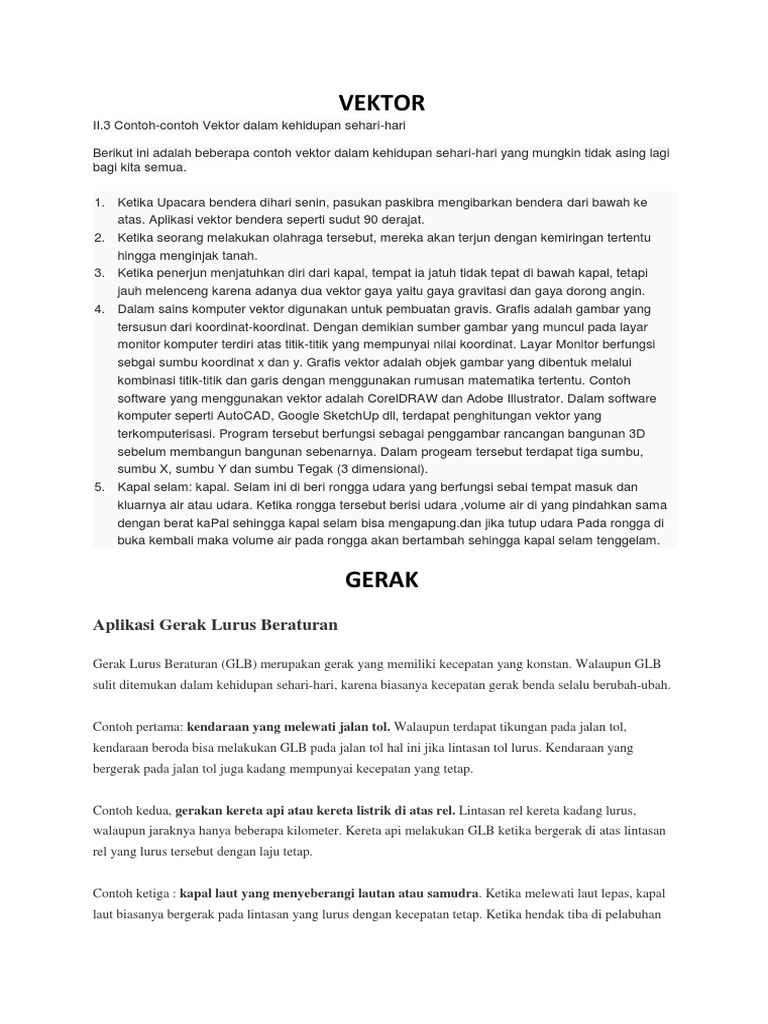 Gerak Benda Pada Lintasan Lurus Dan Mempunyai Kecepatan Gerak Benda Pada Lintasan Lurus Dan Mempunyai Kecepatan