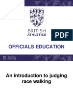 OFFICIALS EDUCATION ON RACE WALKING JUDGING