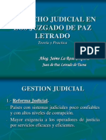 Despacho Judicial en Los Juzgados de Paz Letrado