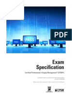 CPSM Exam Specification