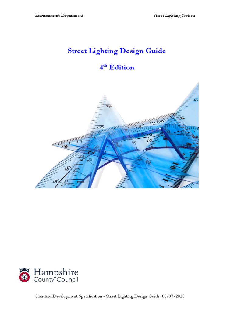 Street Lighting Design Guide 4th Edition Electrical Wiring Street Light