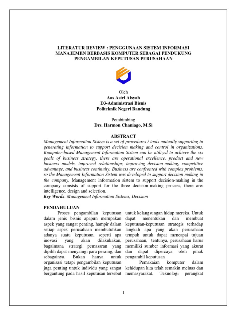 Jurnal Sistem Informasi Manajemen Pdf