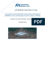 Ebola: International Medical Corps Report On Impact of Ebola On Survivors in Sierra Leone