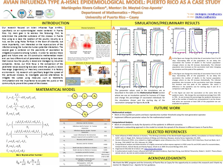 Avian Influenza H5N1 Model in Puerto Rico | PDF | Influenza A Virus ...