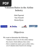 Valuation Ratios in The Airline Industry