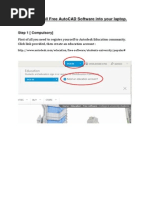 How To Install Free AutoCAD Software Into Your Laptop